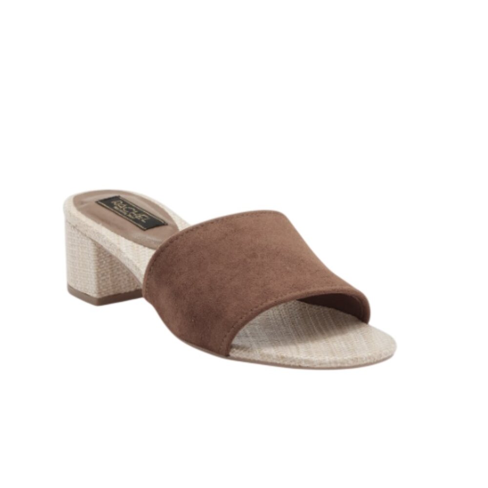 Rachel Roy Women's Roy Curacao Brown Block Heel Mule Sandal Size 8 NWT/NWOB